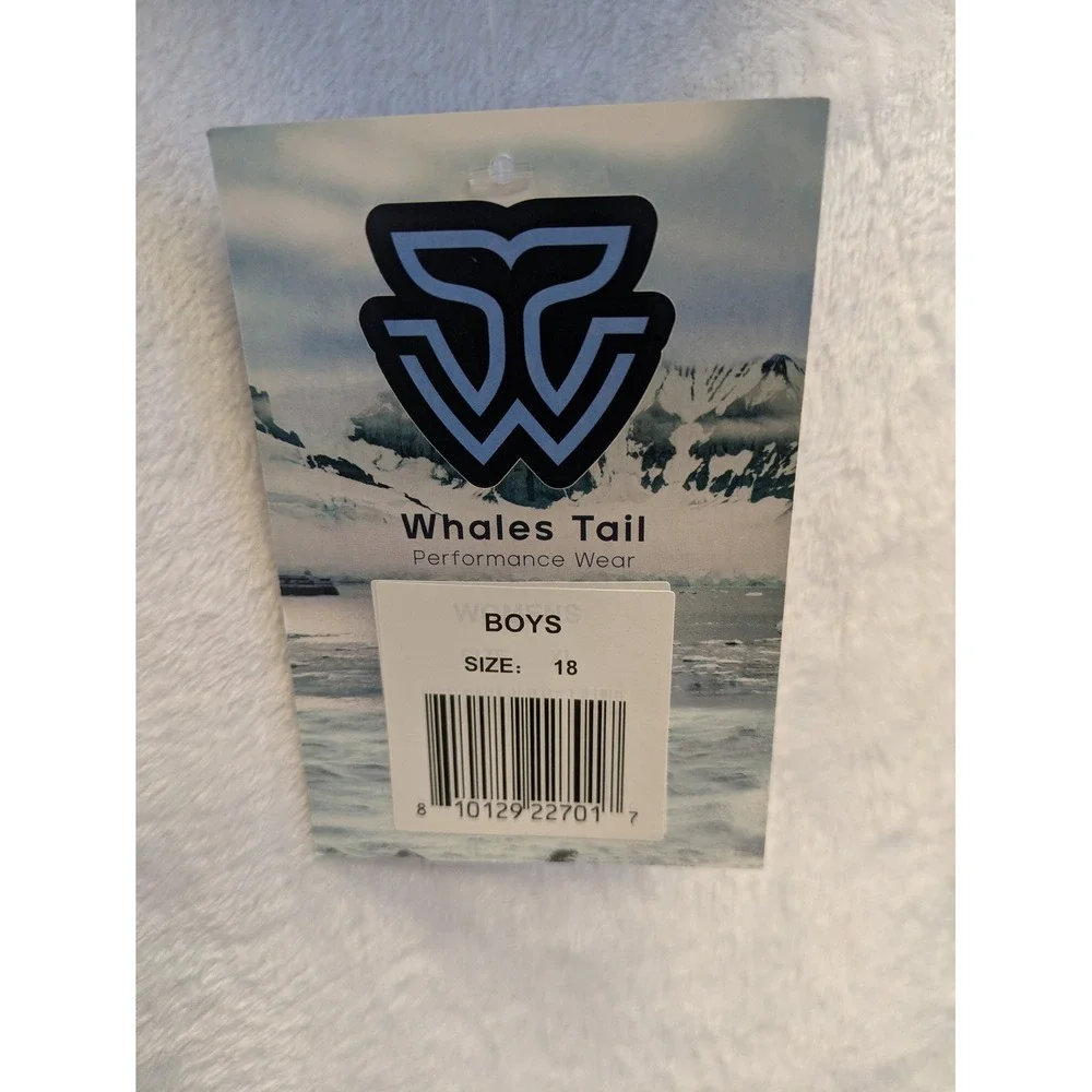 Whales‎ Tail Boys Puffer Jacket Size 18 Blue Water Wind Resistant NWT